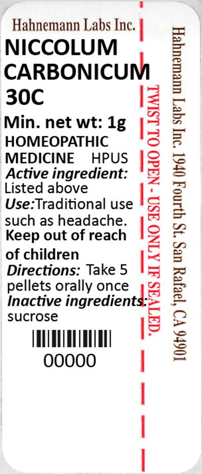 Niccolum Carbonicum 30C 1g - Niccolum Carbonicum 30C 1g